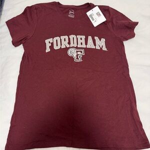 Fordham Vinatge Logo Maroon Tee